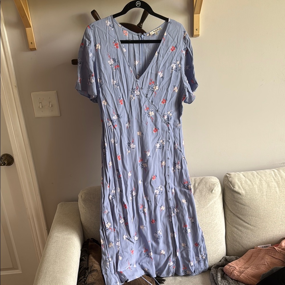 Floral Blue Maxi Dress